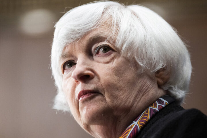 Janet Yellen Treasury secretary in the US.